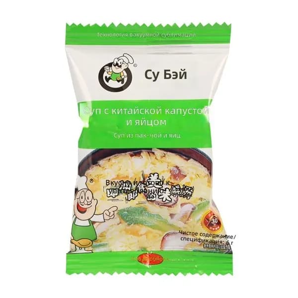 Субо суп-порошок с яйцом и китайской капустой, 6 г