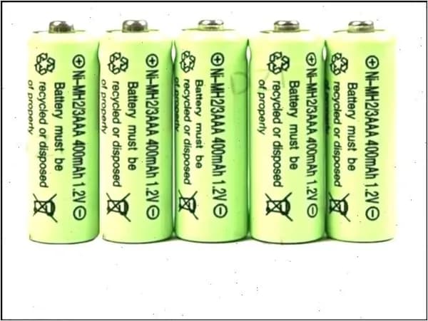 Аккумулятор 2/3 AAA NI-MH 1.2v 400mah 28x10мм 5 шт,не батарейка типа ААА