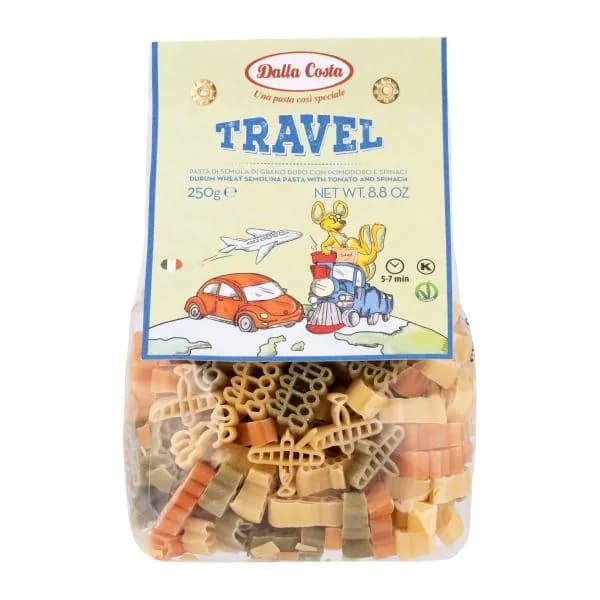 Макароны Dalla Costa Travel фигурные Томаты и шпинат 250г