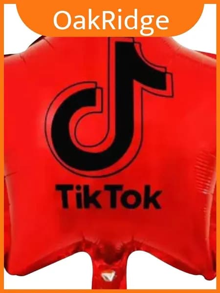 Tik supplies шар фольгированный для вечеринки с логотипом, звезда красная, 45 см/18 дюймов, для детей и взрослых, декор для дня рождения
