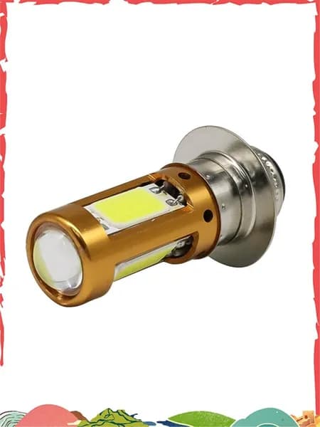 H6M P15D. LED фара для мотоцикла, Hi Lo ближний/дальний свет / белый, 1500 лм, 12-30 В