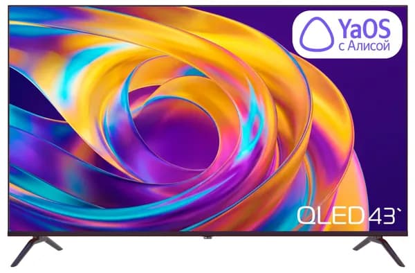 General Electronics Телевизор GE43LQY2 43″ 4K UHD, черный матовый