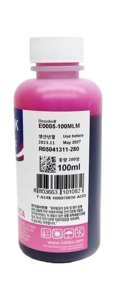 Чернила InkTec Epson Light-Magenta E0005-100MLM 100 мл, светло-малиновые