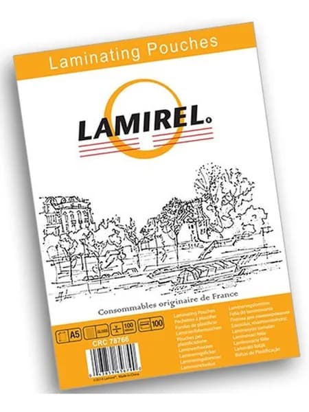 Пленка для ламинирования Lamirel А5, 100мкм, 100 шт.