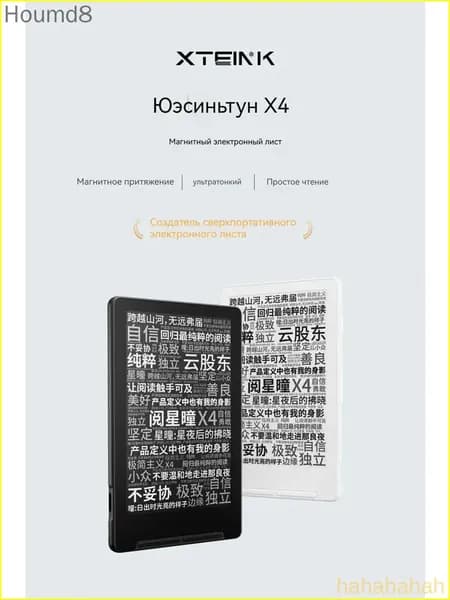 4.3" Электронная книга XTEINK X4, черный матовый