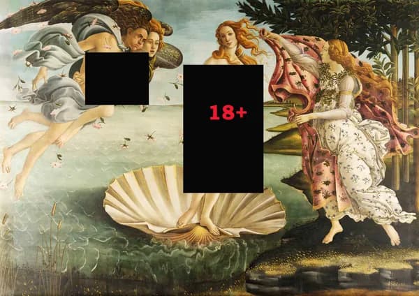 Постер ""Рождение Венеры (итал.Nascita di Venere)" Сандро Боттичелли 1480. Репродукция, Формат А4", 29.7х21 см