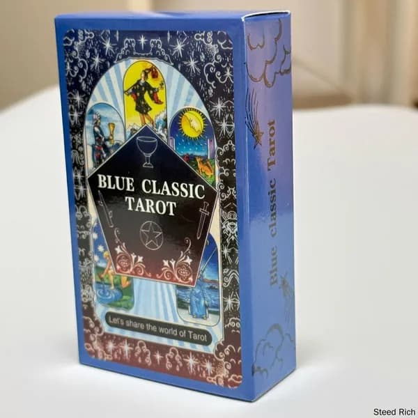 Синее классическое таро,78 шт Гадальных карточек