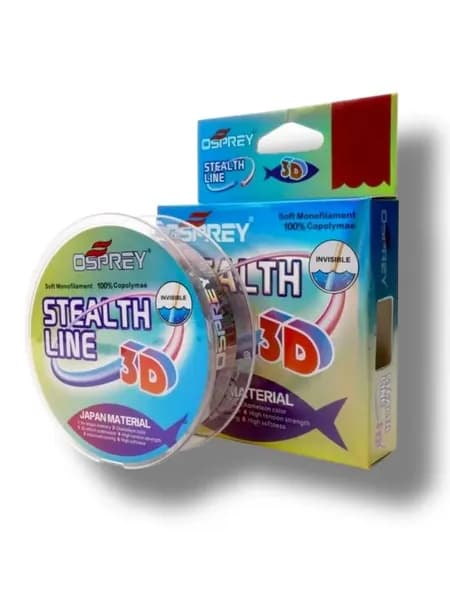 Леска для зимней рыбалки 3Д камуфляж STEALTH LINE 0.25 мм 30 м.