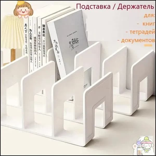 Подставка для книг и учебников. Органайзер для документов и канцелярий. Для офиса и дома.