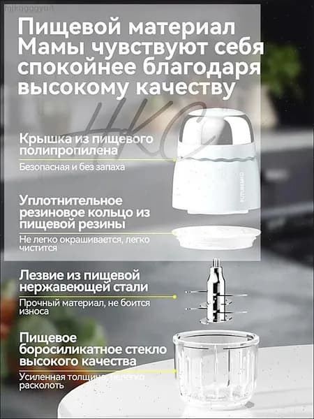 Портативный блендер 6FE4FC93BDC84DDE80528A1B46BC4390-96e75dc083f5, голубой