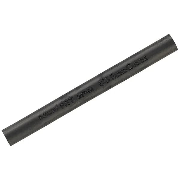 Уголь прессованный Faber-Castell "Pitt", круглый, средний 1 шт