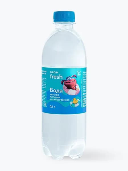 Вода детская питьевая Ozon fresh, негазированная, 0,5 л