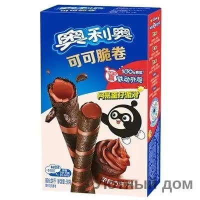 Трубочки Орео вафельные шоколад, 50г (Китай) shuoxishangmao
