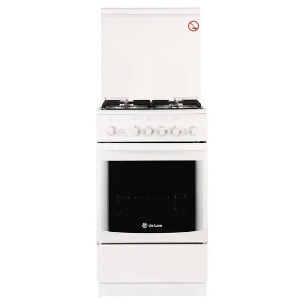 Плита газовая DeLuxe 5040.33 Г (кр) чр, белый