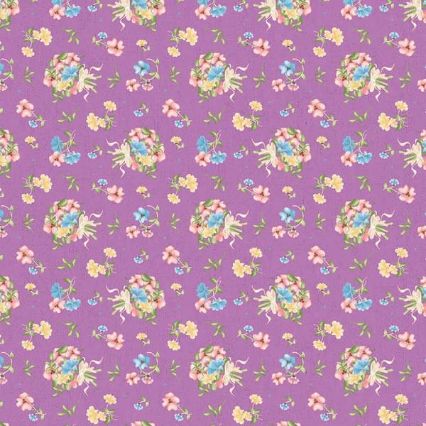 Ткань для пэчворка 50x55 PEPPY Нежная история НИ-12 фиолетовый