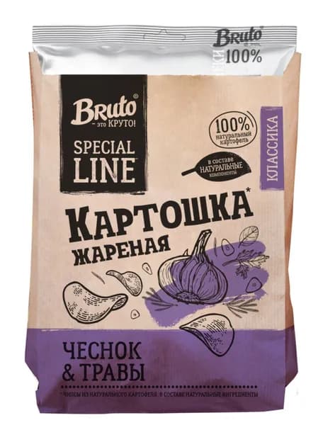 Картошка жареная с чесноком и травами 120г БРУТО