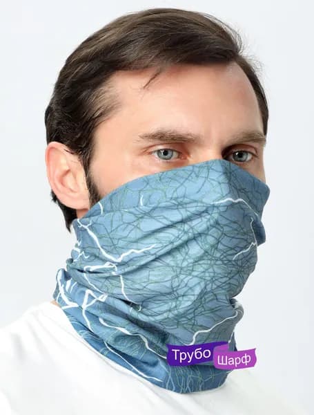 Многофункциональная спортивная бандана (шарф-труба) / Бафф мужской / женский ТрубоШарф