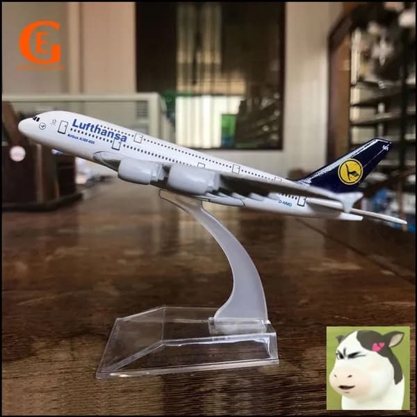 Металлический Модель Самолета Аэробус 380, Германия Люфтганза А380