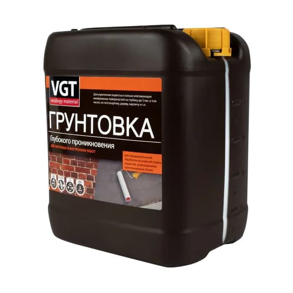 Грунтовка VGT ВД-АК-0301, глубокого проникновения, универсальная, 5 кг