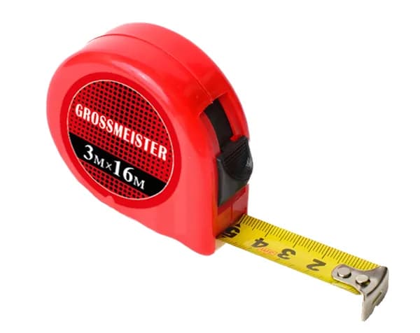 Рулетка пластиковый корпус 3м*16мм, GROSSMEISTER