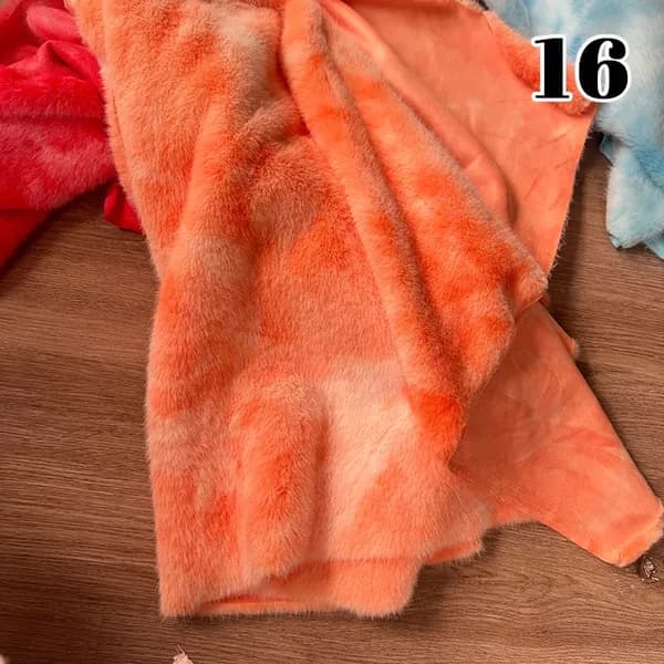 30 см*50 см Плюшевая ткань тай-дай для одежды и DIY-изделий