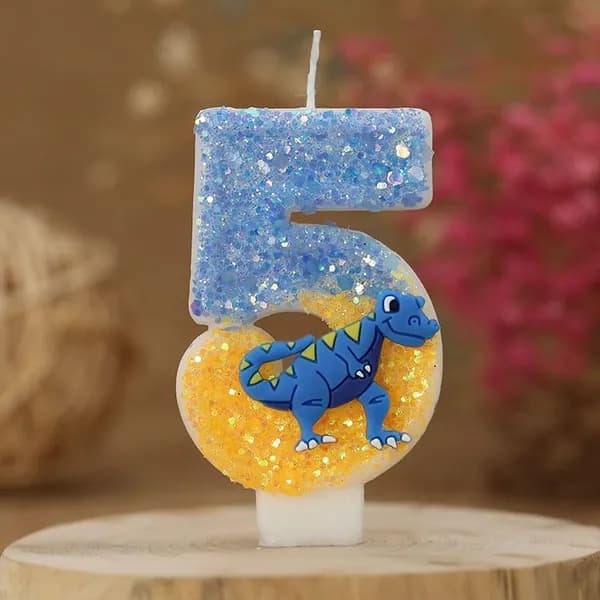 Свечи для торта цифра 5, 7.5 см, 1 шт