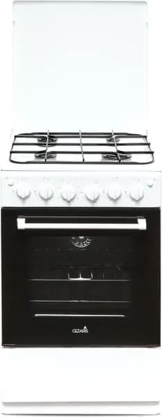 Cezaris ПГ 2150-10 Плита газовая белый, конфорок 4 шт, духовка 43 л, 51 см x 85 см x 55 см