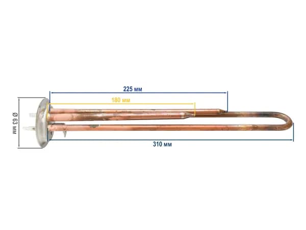 ТЭН бойлера / ТЭН для водонагревателя 1300W RF D63mm, 3401334, 066057
