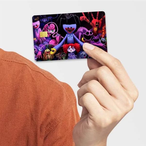 МАКОВОЕ ВРЕМЯ ИГРЫ POPPY PLAYTIME Наклейка для банковской карты