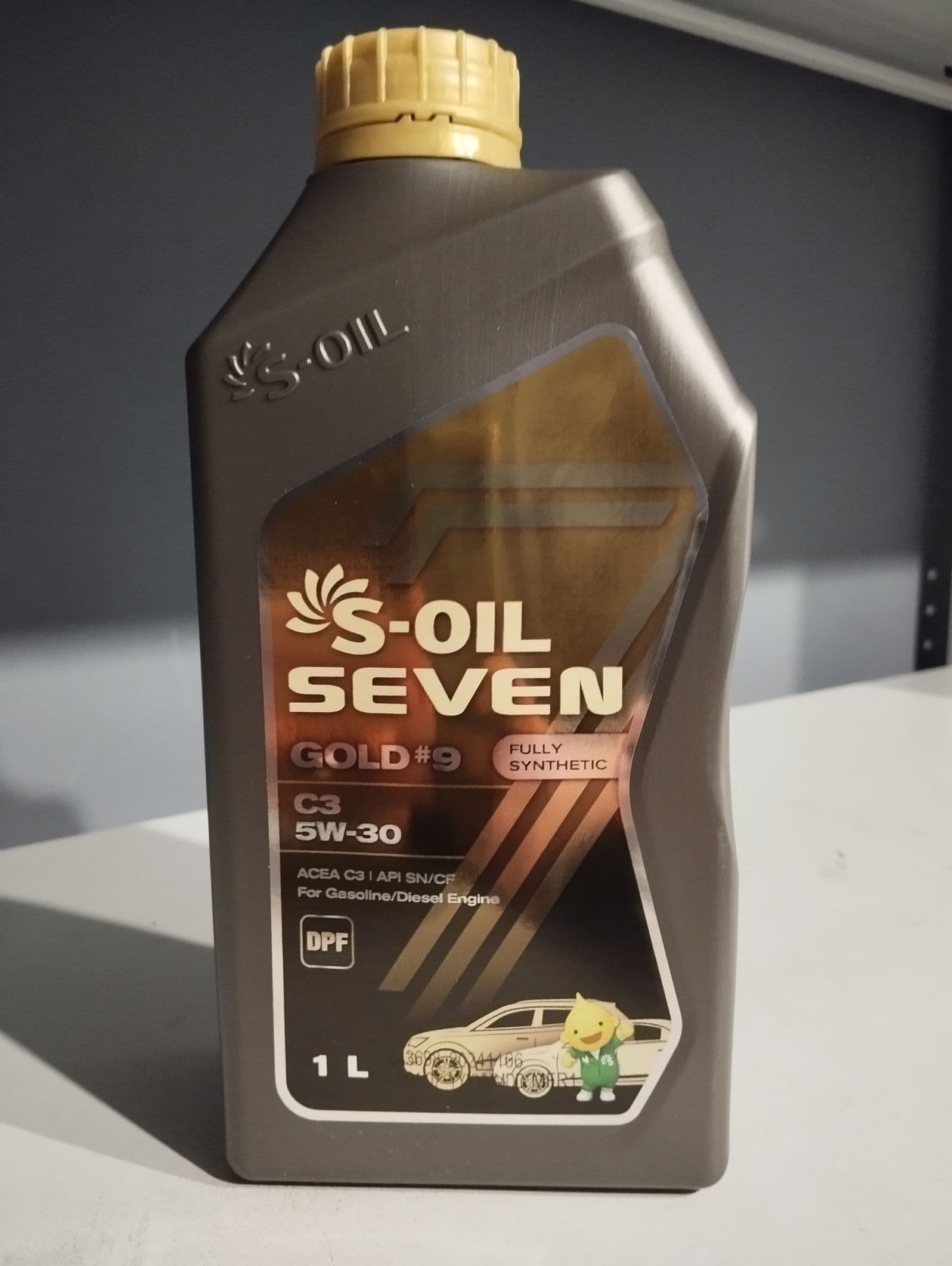 S-OIL SEVEN GOLD #9 C3 5W-30 Масло моторное, Синтетическое, 1 л