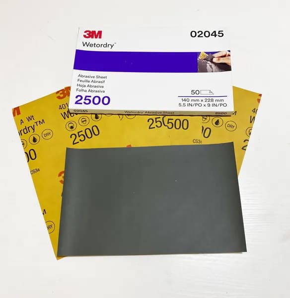 3M Лист шлифовальный, шкурка 140 x 0.1; P2500
