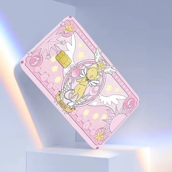 Сакура - собирательница карт Аниме Cardcaptor Sakura Наклейка для банковской карты