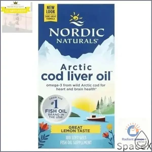 , Arctic Cod Liver Oil, масло печени арктической трески, вкус лимона, 180 таблеток Unique