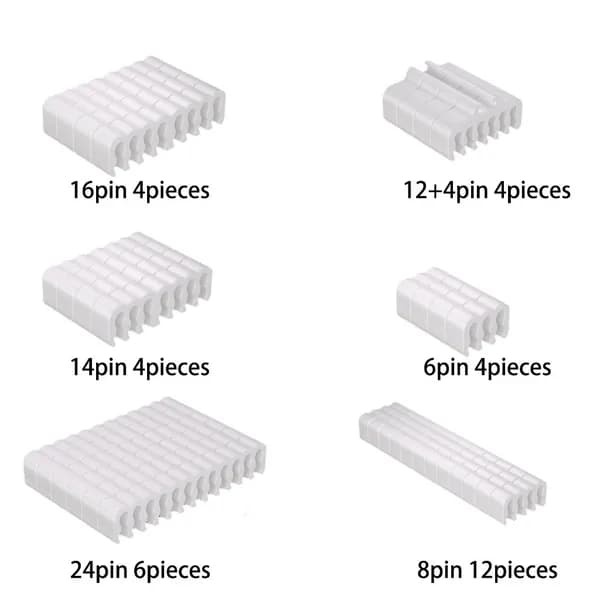 Кабель для интернет-соединения 3-pin fan/3-pin 12 мм, 1 м, белый