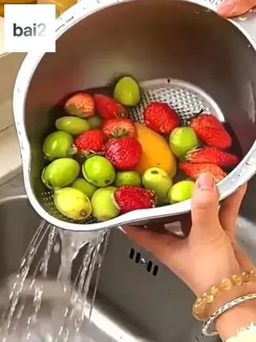 Коландер для мойки 26.8 см х 24 см, 1 шт