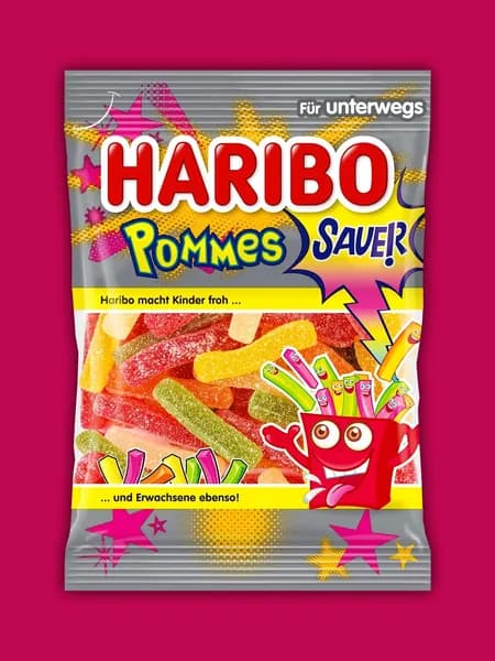 Мармелад HARIBO Pommes (Кислая Картошка Фри) 100г Германия