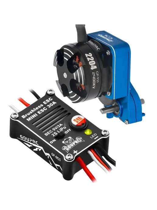 2204 2400KV бесщеточный мотор с трансмиссией и 30A ESC для S