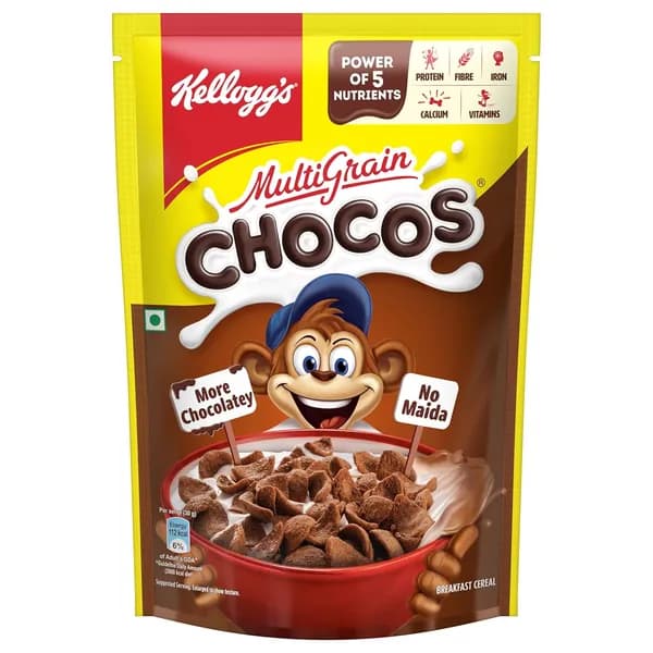 Kellogg's , 385 г Мультигранное энергетическое питание, более шоколадное Без майды Силы 5 питательных веществ Белок, Фибра, Железо, Кальций, Витамины