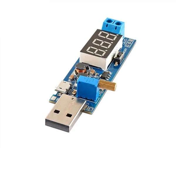 Светодиодный цифровой модуль питания постоянного тока от 5 В до 1,2 -24 В, USB-повышающий понижающий преобразователь, вход Micro USB