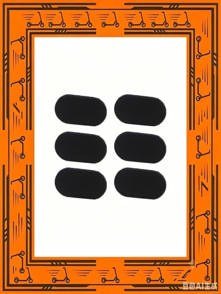 Для Xiaomi M365 PRO2 1S max, силиконовые подушечки, 6 шт., черные, 3x2 см, универсальный дизайн