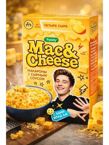 Макароны Mac&Cheese с сырным соусом Четыре сыра