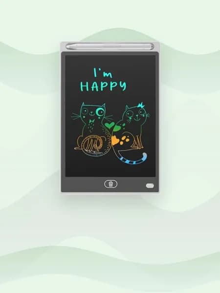 8.5 дюймовая LCD панель для письма с чувствительностью к давлению портативный инструмент для заметок, Белый