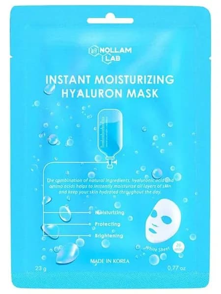 NOLLAM LAB Маска для лица тканевая увлажняющая питательная Корея, 23 г