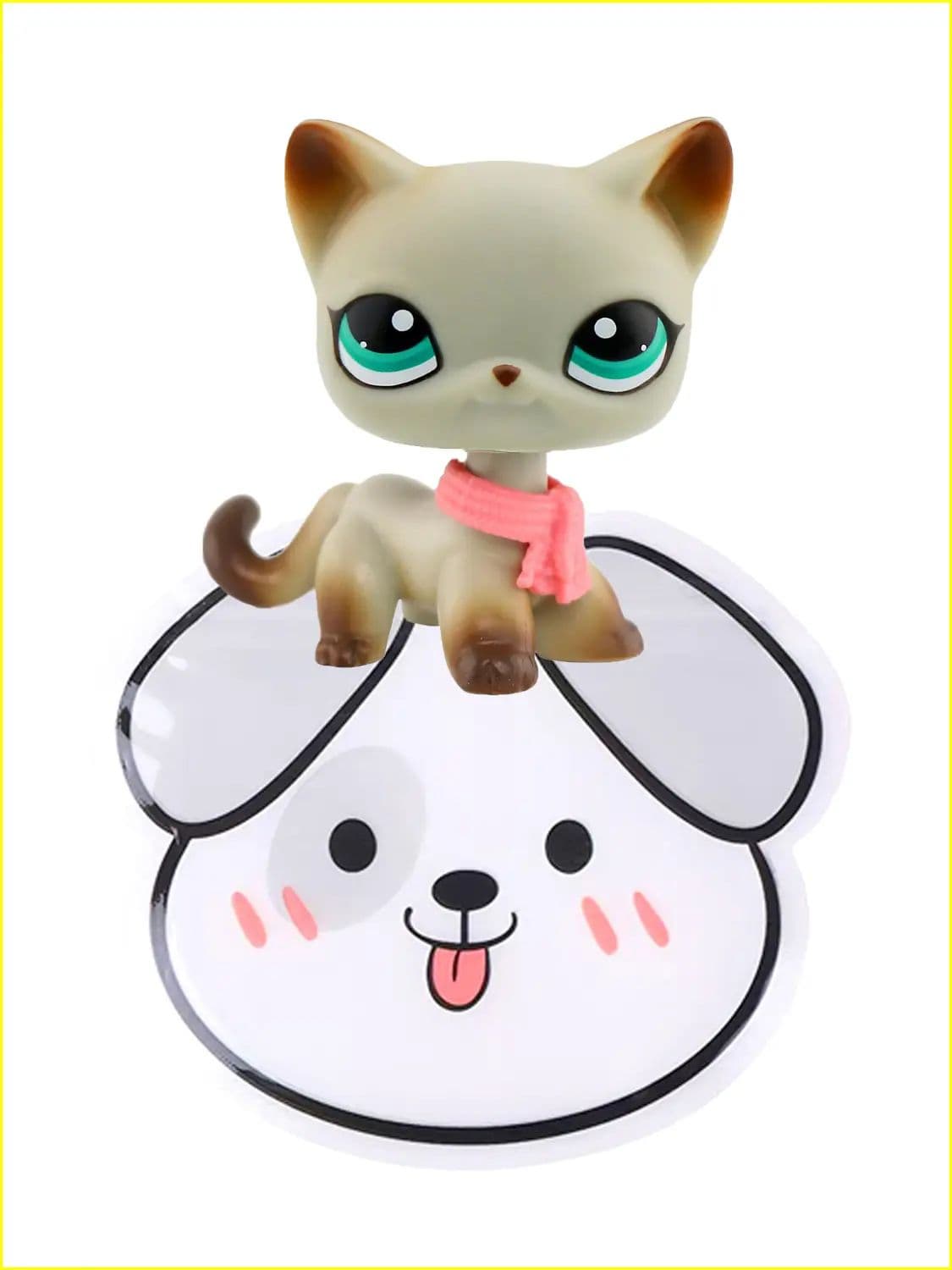 Качественный презент для юной леди, мягкая игрушка от Pet Shop, короткошерстный котик в упаковке