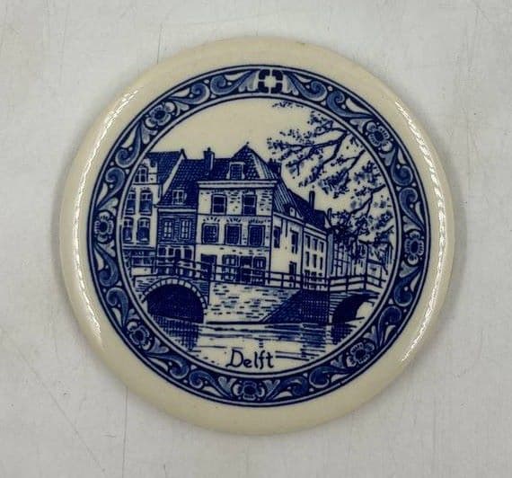Delft подставка плакетка кобальт Голландия 1990 е 9 смс