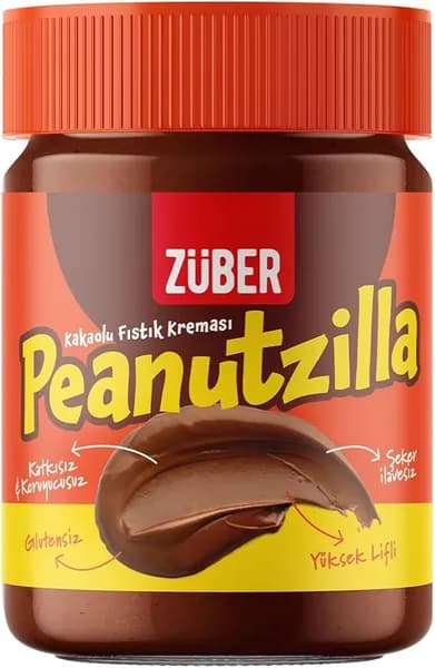 Zber Peanutzilla арахисовый крем с какао, 315 г