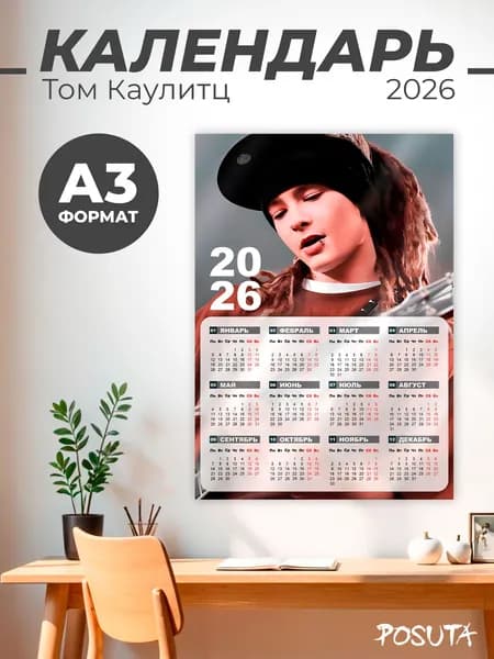 Календарь на 2026 год Tokio Hotel Том Каулитц