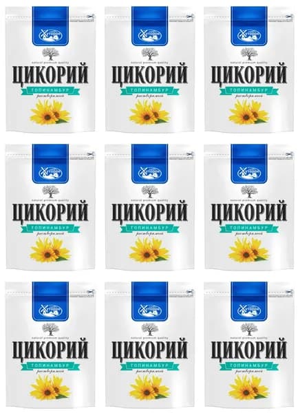 Хуторок Цикорий натуральный с топинамбуром, 100 г, 9 уп