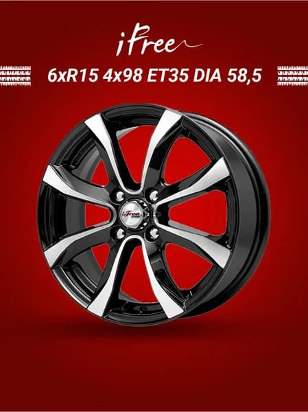 iFree Дайс Колесный диск Литой 15x6" PCD4х98 ET35 D58.5