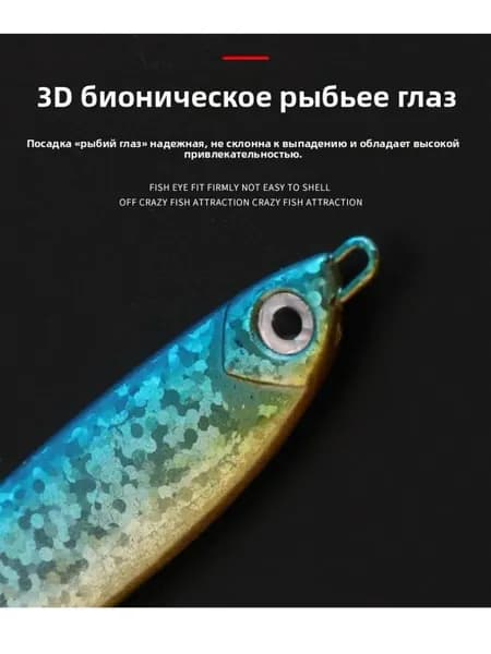 Блесна колеблющаяся на щуку, железный воблер с грузом-головой Случайное совпадение цветов
